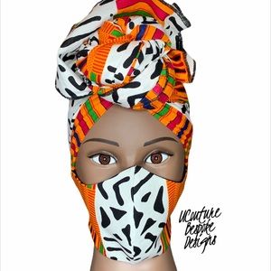 Full headwrap and mask set